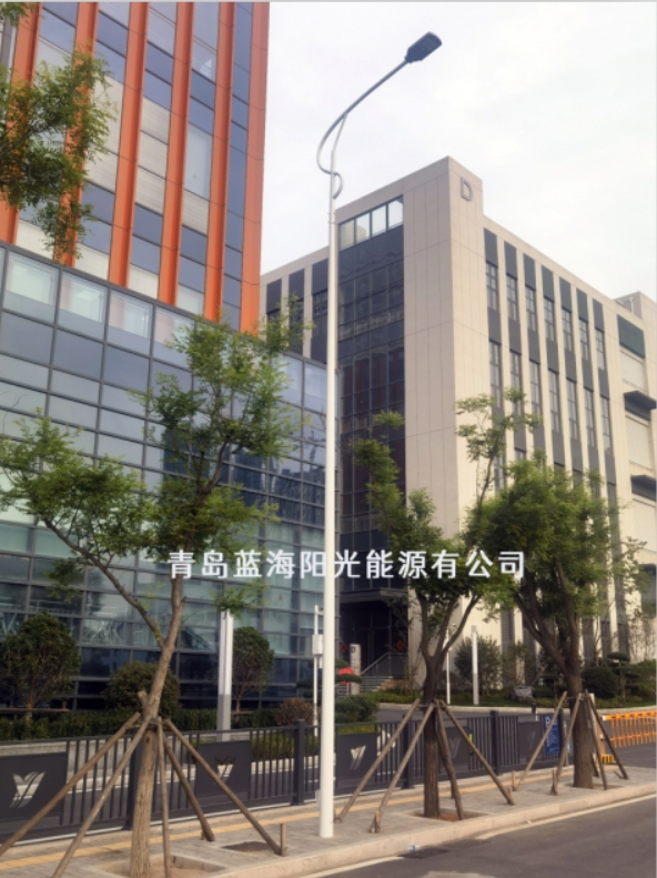 青岛蓝海阳光能源有限公司 LED路灯项目落地崂山区九水路街道，赋能区域发展